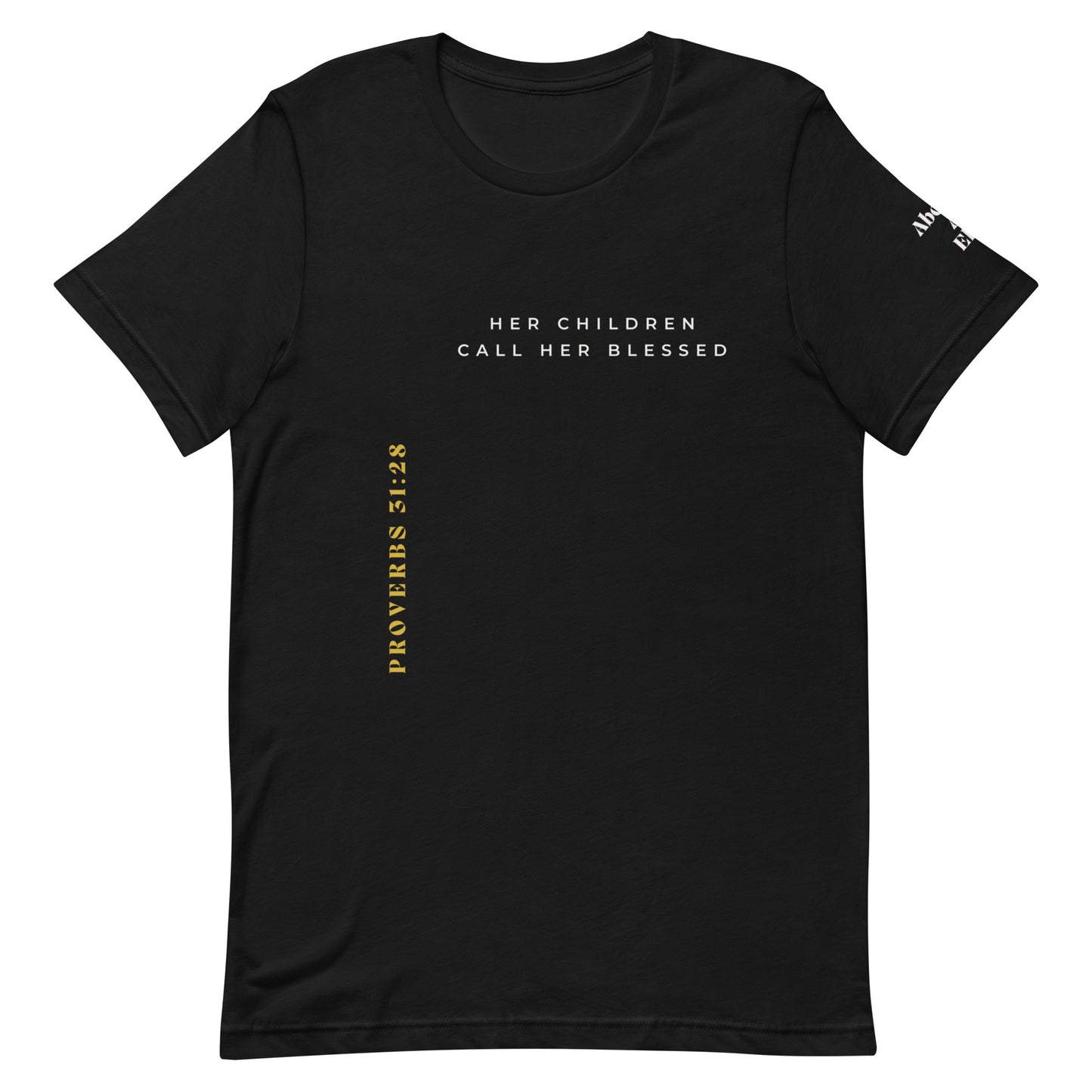 Proverbs 31:28 Tee (Black)