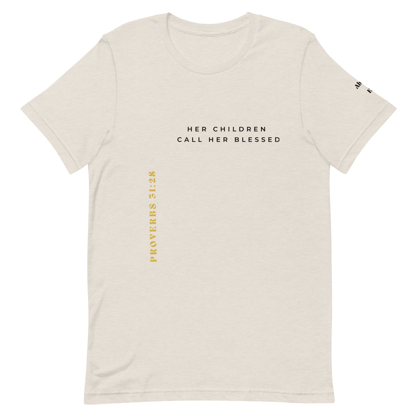 Proverbs 31:28 Tee (Ivory)